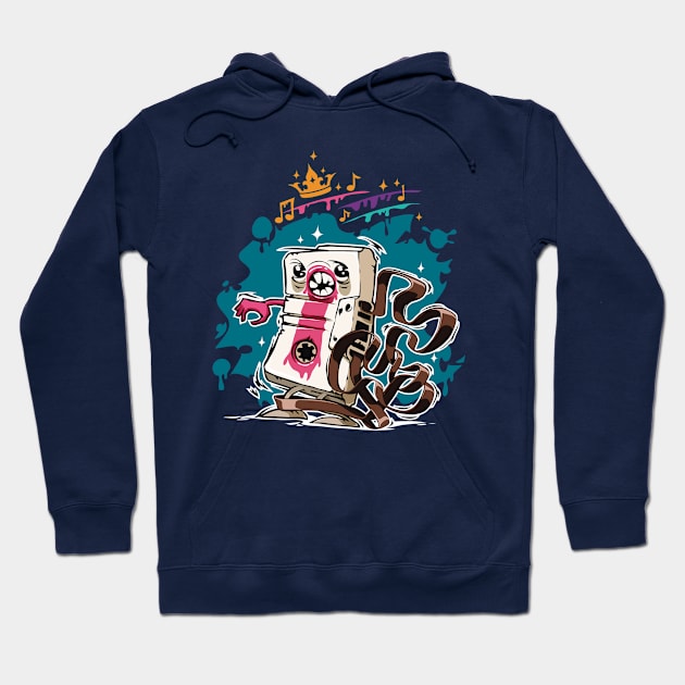 Cartoon Audio Cassette Tape Hoodie by Voysla